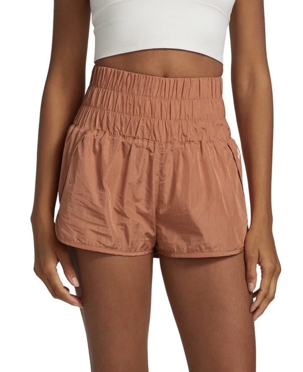 Free People Movement Size XS Brushed Apricot The Way Home Shorts Athletic Shorts
